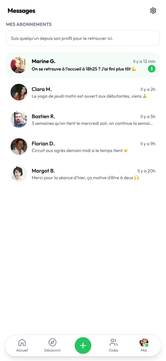 Después del esfuerzo, seguís en contacto